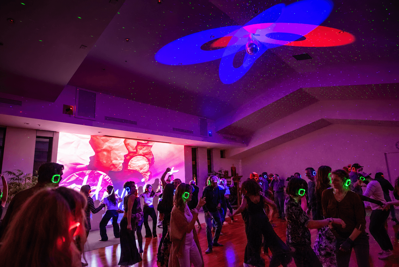 Room lighting and sound for evenings of joy and connection